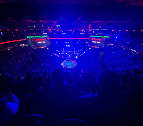 The nosebleeds at UFC Cejudo vs Song